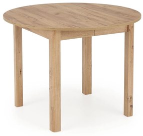 Asztal Houston 961Tölgy, 76cm, Hosszabbíthatóság, Természetes fa furnér, Közepes sűrűségű farostlemez, Közepes sűrűségű farostlemez
