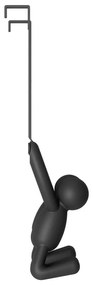 Fekete műanyag ajtófogas 22 cm Buddy – Umbra