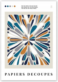 Boho absztrakt modern Poszter 21x30 cm #W12