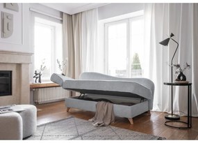 Világosszürke kordbársony heverő (bal oldali) Chic Charlotte – Miuform