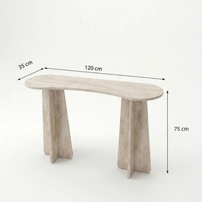 Zen komód, travertin, 120 cm