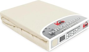 Gumis jersey lepedő 80x160 ecru Constance Karo