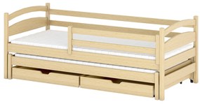 Gyerekágy 80 x 180 cm Tiana (ágyráccsal és tárolóhellyel) (borovi fenyő). Akció -10%. 1012992