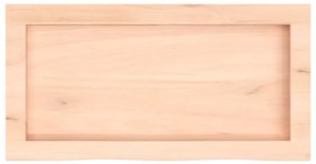 kezeletlen tömör tölgyfa fali polc 60x30x(2-4) cm
