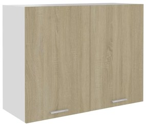 vidaXL sonoma-tölgy színű forgácslap függő szekrény 80 x 31 x 60 cm