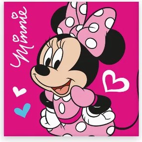 Disney Minnie Love kéztörlő, arctörlő, törölköző 30x30cm