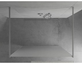 Mexen Kioto, átmenő zuhanyparaván 120 x 200 cm, 8 mm-es jégüveg, 2 x króm stabilizáló távtartó, 800-120-002-01-30
