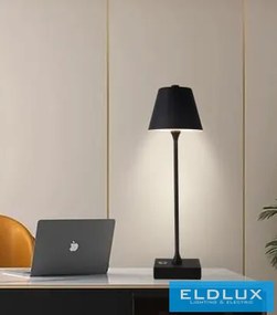UNIVERSO Tölthető asztali lámpa 5V-2000mAh 1w 100lm CCT 108x375mm Fekete