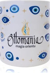 Bögre Kávéscsésze Kerámia Próféta Szem 300 ML Fehér Keleti Ajándék