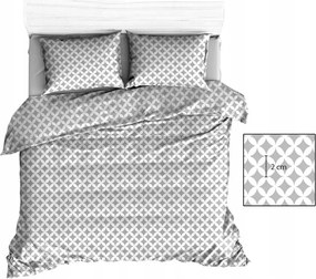 Pamut ágyneműhuzat 100x135 szürke marokkó fehér