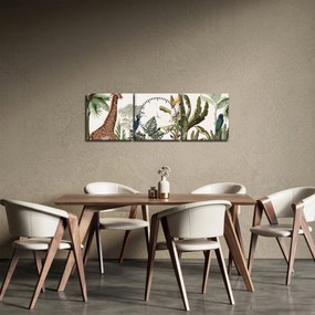 Kép - Afrika lakói (órával) (90x30 cm)