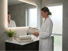 CLYR törölköző 50x100 cm, krém, 100% pamut