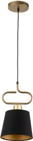 Sigma lighting modern függeszték volutto fekete réz arany sig40644