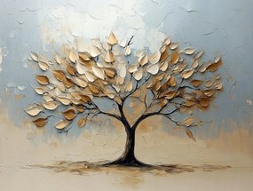 Vászonkép Canvas Dekoráció Fa Élet Boldogság Levelek 3D 100x75