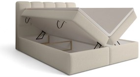 Tenor kontinentális ágy 160x200 tárolóval - bézs bouclé Quelle 05