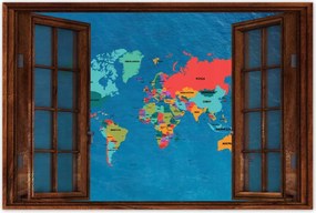 Poszterek 60x40 Tengeri változat Világtérképek