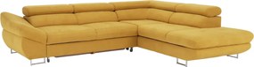 Sarokülőgarnitúra, mustár, jobbos, FABIA