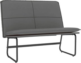 vidaXL szürke műbőr pad 100 x 75 x 76 cm