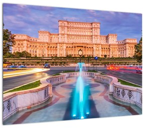 Kép - Bukarest, Románia (üvegen) (70x50 cm)