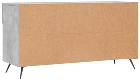 betonszürke szerelt fa cipőpolc 102 x 35 x 55 cm