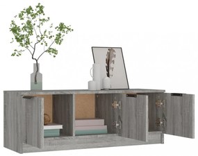 szürke sonoma színű szerelt fa TV-szekrény 102 x 35 x 36,5 cm