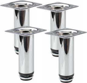 Bútorlábak Kerek Állítható ezüst 10 CM Bútor Szekrény Komód