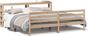 vidaXL tömör fenyőfa ágy matrac nélkül 200 x 200 cm