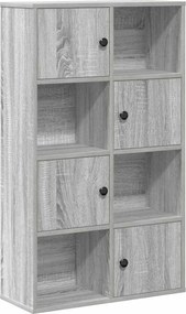 vidaXL szürke sonoma színű szerelt fa könyvespolc 60x24x101,5 cm