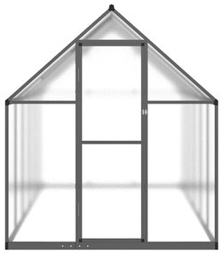antracitszürke alumínium melegház alapvázzal 334x169x195 cm