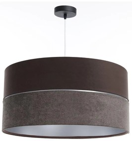 Csillár zsinóron TWIST 1xE27/60W/230V barna/ezüst