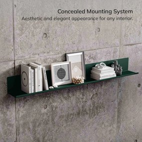 JOANNE fali polc 1200 mm, Modern: palackzöld