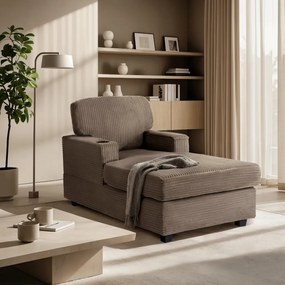 Modern Fotel Barnás-Bézs Színben. NEO