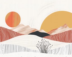 Poszter 76x60,5cm Táncoló Nap