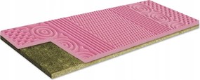 Fekvőbetét Matrac topper 130x170x5.5 cm, masszírozó felületű, Hr habszivacs, keményített H2