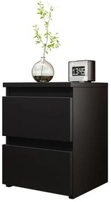 Éjjeliszekrény MALWA 40x40 cm matt fekete