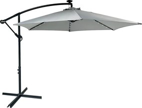 AVENBERG SUNNY LED 300 Nagy állítható napernyő, átmérő 3M, szürke