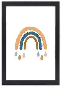 Gario Poszter Szivárványos idojárás A keret színe: Barna, Méret: 60 x 90 cm