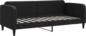 vidaXL fekete szövet kanapéágy 80 x 200 cm