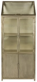 Szürke fém tálalószekrény 64x151x35 cm Monviso – Dutchbone