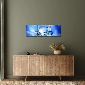 Kép - Pillangó, a remény szimbóluma (órával) (90x30 cm)