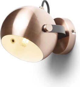 RENDL AGNETA felületre szerelhető szálcsiszolt réz/fekete 230V LED E27 11W