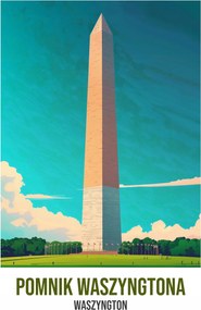 Poszter 21x29,7cm Washington emlékmű