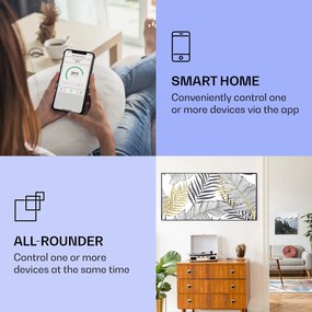 Klarstein Wonderwall Air Art Smart, infravörös hősugárzó, 120 x 60 cm, 700 W, levél