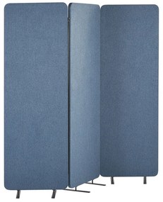 Kék paraván három panellel 184 x 184 cm STANDI Beliani