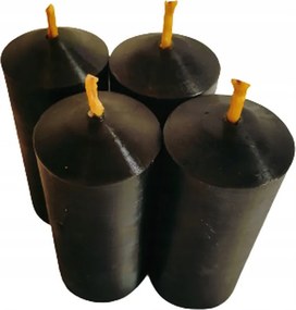 Fekete méhviasz gyertyák 4 db-os szett