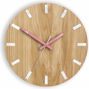 Falióra Modern Fa Csendes mechanizmussal Kerek Robusztus