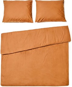 Pamut ágynemű CALMORA terrakotta Ágyneműhuzat mérete: 2 db 70 x 90 cm | 200 x 220 cm