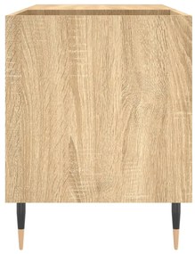 sonoma tölgy színű szerelt fa hanglemezszekrény 85x38x48 cm