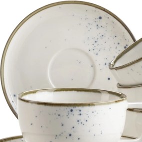 Mäser 8 darabos kávéscsészészett Pintar White kékpöttyös