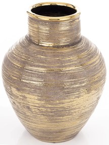 Váza kerámia arany 35x26x26cm